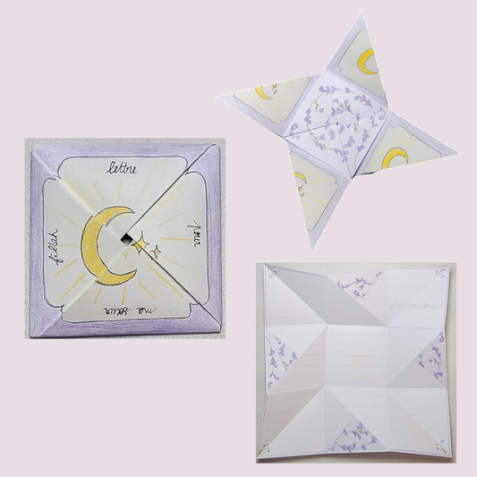 Imprimable gratuit : pliage lettre victorienne