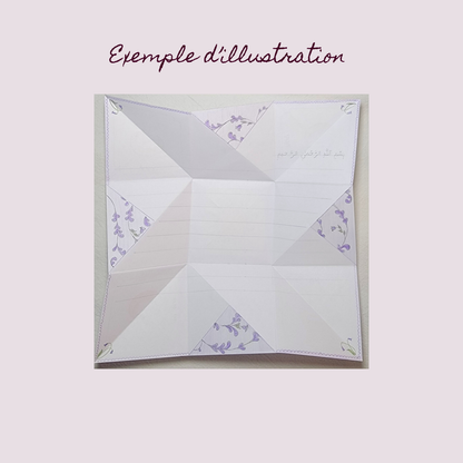 Imprimable gratuit : pliage lettre victorienne