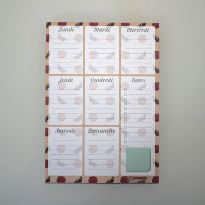 Bloc-Notes A5 Semainier